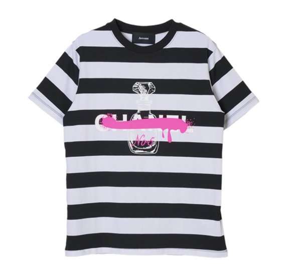 画像1: ●2/1までの期間限定販売●ご予約5倍ポイント【1/30 LIVEアイテム】●パロディＴボーダーTYPE（予約/3） (1)