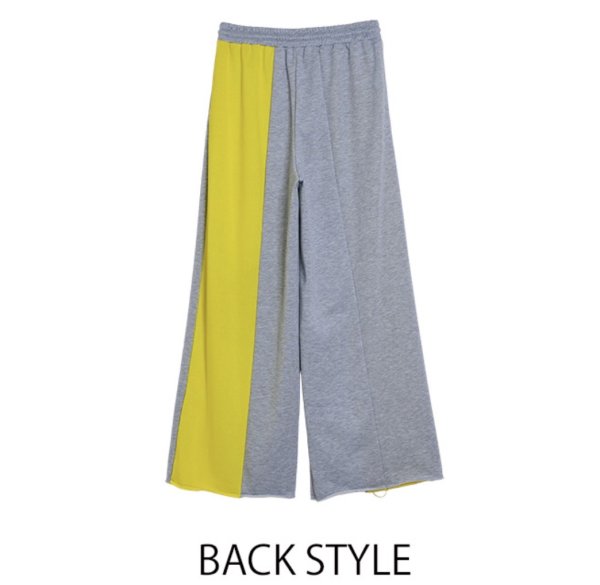 画像4: ●2/1までの期間限定販売●【1/30 LIVEアイテム】●バイカラースエットワイドパンツ（メーカー確認後確保） (4)