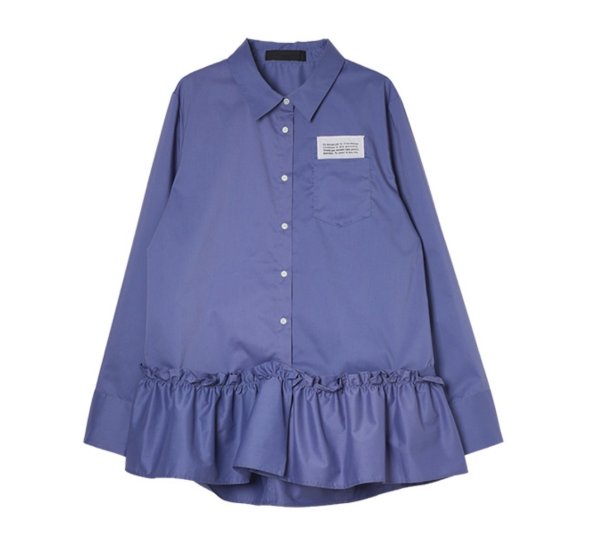 画像3: ●2/1までの期間限定販売●ご予約5倍ポイント【1/30 LIVEアイテム】●裾アレンジペプラムフレアシャツ（予約/4-5） (3)