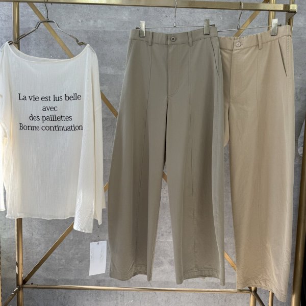 画像1: ●生産枠限り●ご予約5倍ポイント【2/2 LIVEアイテム】●チノライクカーブパンツ（メーカー確認後確保）（予約/4-5） (1)