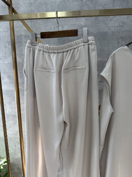 画像3: ●期間限定●ご予約5倍ポイント【2/2 LIVEアイテム】●シンプルイージータックワイドパンツ（別売トップスとセットアップ可能）（予約/3-4） (3)