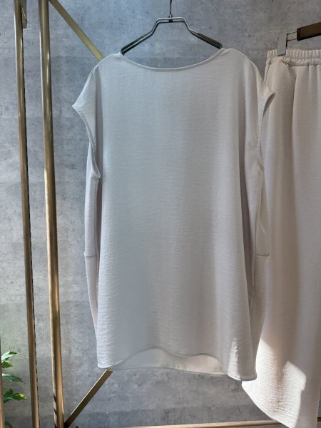 画像1: ●期間限定●ご予約5倍ポイント【2/2 LIVEアイテム】●とろみチュニックプルオーバー（別売パンツとセットアップ可能）（予約/3-4） (1)