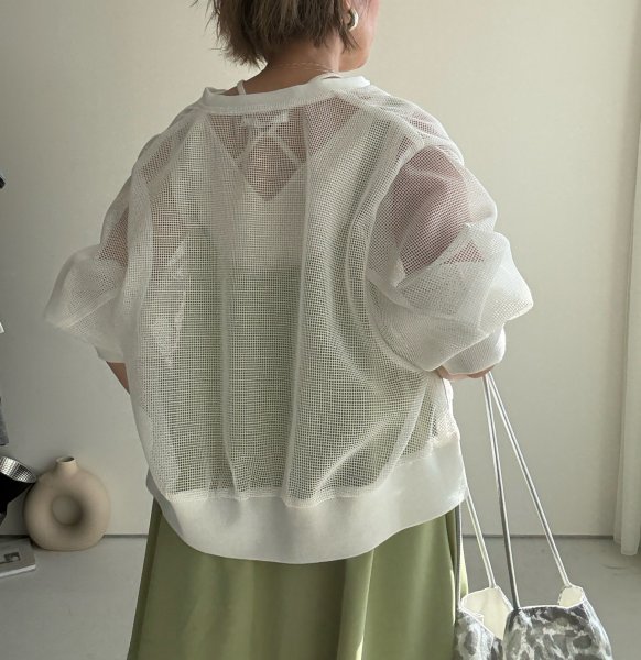 画像7: ●1日だけの超超短期販売！●ご予約5倍ポイント【2/4 LIVEアイテム】●メッシュカーディガン（予約/4-5） (7)