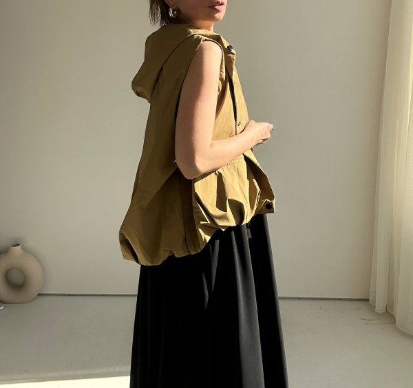 画像2: ●ご予約5倍ポイント【2/4 LIVEアイテム】●コクーンフーディベスト（予約/4） (2)