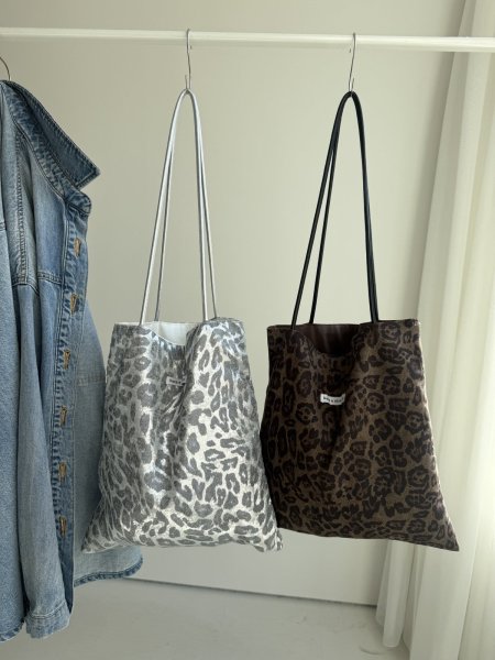 画像1: ●ご予約5倍ポイント【2/4 LIVEアイテム】●レオパードエコトート（予約/4） (1)