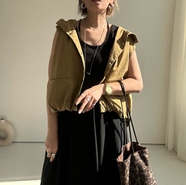 画像5: ●ご予約5倍ポイント【2/4 LIVEアイテム】●コクーンフーディベスト（予約/4） (5)