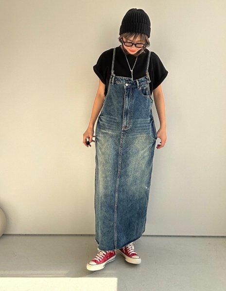 画像1: ●【2/11 LIVEアイテム】●大人のデニムジャンスカ（予約/３月） (1)