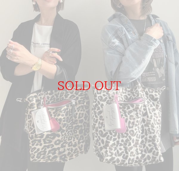 画像19: ●期間限定ご予約●ご予約5倍ポイント対象●オリジナル別注配色リバーシブルレオパードバッグ（予約/8月） 加算ポイント:850ポイント  (19)