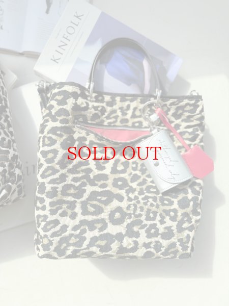 画像15: ●期間限定ご予約●ご予約5倍ポイント対象●オリジナル別注配色リバーシブルレオパードバッグ（予約/8月） 加算ポイント:850ポイント  (15)