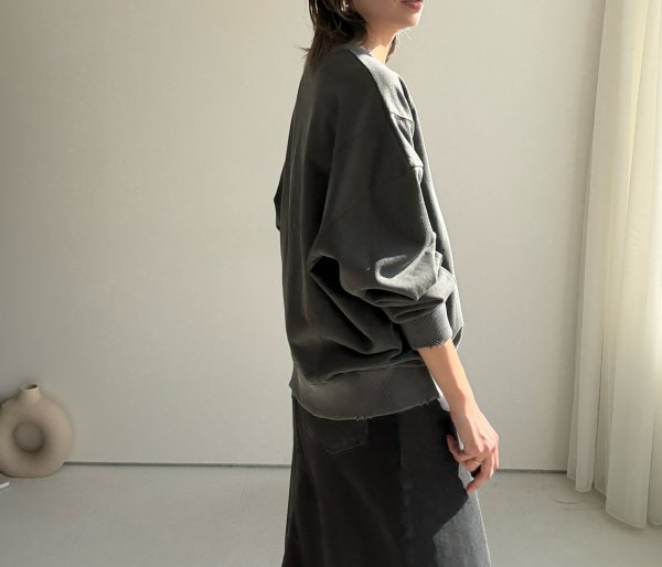 画像4: ●【2/11 LIVEアイテム】●ダメージ加工ロゴスエット（予約/３月） (4)