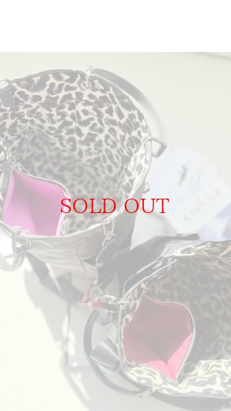 画像6: ●期間限定ご予約●ご予約5倍ポイント対象●オリジナル別注配色リバーシブルレオパードバッグ（予約/8月） 加算ポイント:850ポイント  (6)