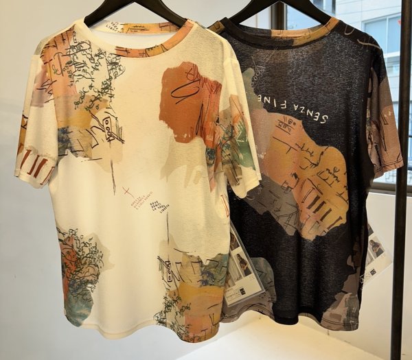 画像2: ●ご予約5倍ポイント対象【2/13 LIVE】ニュアンスプリントシアートップス（予約/5月） (2)