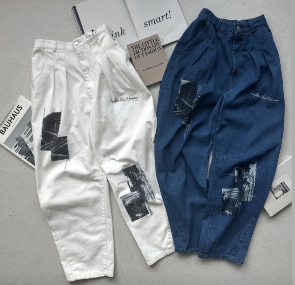 画像1: ●メーカー在庫限り●【2/13 LIVE】フォトプリントコクーンデニム (1)