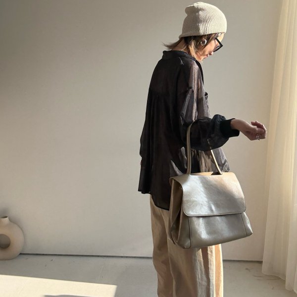 画像7: ●数量限定/メーカー在庫限り●【2/14LIVE】シアーデニム前後差スキッパーシャツ (7)