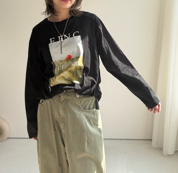 画像3: ●ご予約5倍ポイント対象●【2/14 LIVEアイテム】フラワーシアープリントロンＴ（予約/4月） (3)