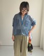 画像1: ●数量限定/メーカー在庫限り●【2/14LIVE】シアーデニム前後差スキッパーシャツ (1)