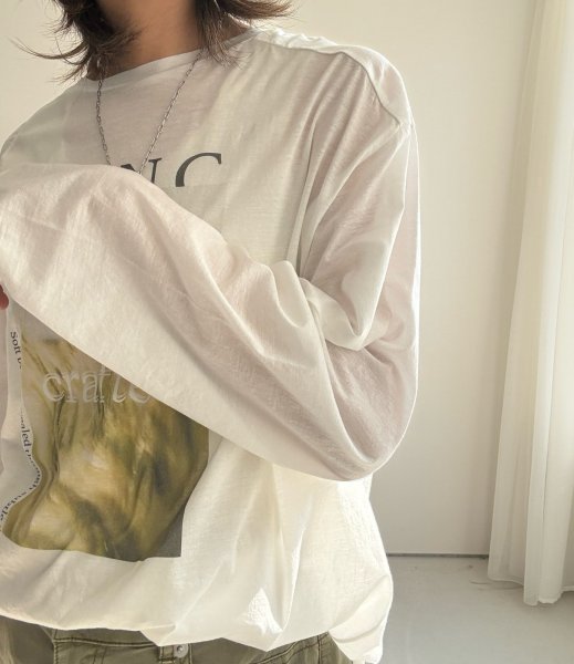 画像5: ●ご予約5倍ポイント対象●【2/14 LIVEアイテム】フラワーシアープリントロンＴ（予約/4月） (5)