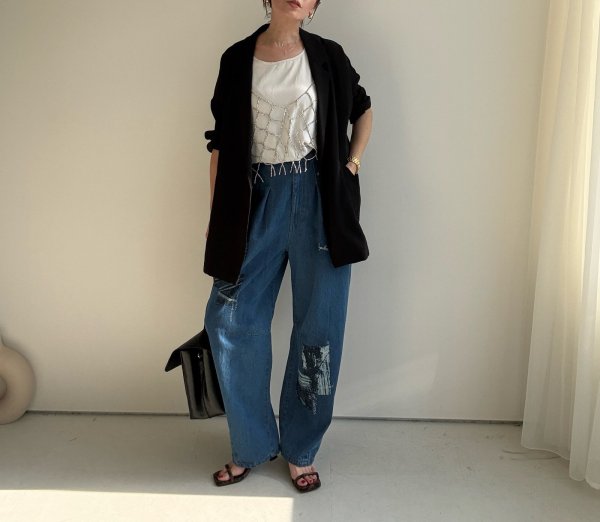 画像8: ●メーカー在庫限り●【4/8 LIVEアイテム】フォトプリントコクーンデニム (8)