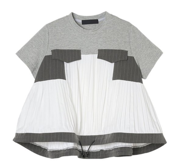 画像2: ●ご予約5倍ポイント対象【2/16 LIVE】ドッキングプリーツデザイントップス（予約/4月） (2)