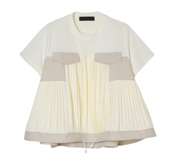 画像3: ●ご予約5倍ポイント対象【2/16 LIVE】ドッキングプリーツデザイントップス（予約/4月） (3)