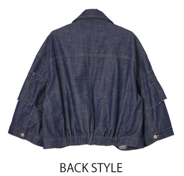 画像2: ●ご予約5倍ポイント対象【2/16 LIVE】デザインデニムシャツジャケット（予約/4月） (2)