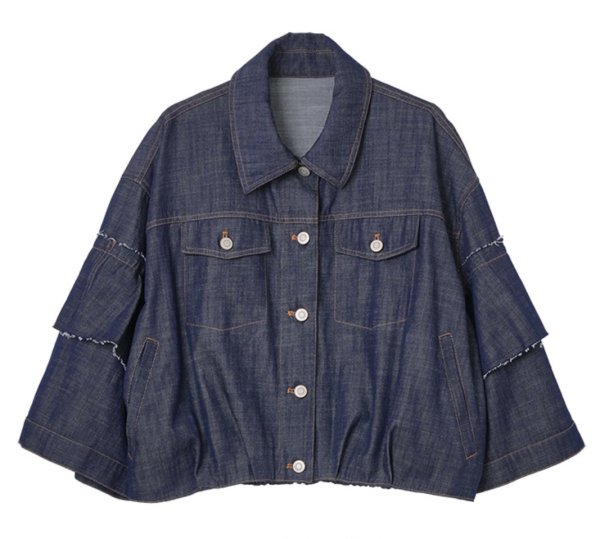 画像1: ●ご予約5倍ポイント対象【2/16 LIVE】デザインデニムシャツジャケット（予約/4月） (1)