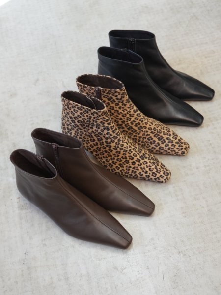 画像6: ●ご予約10倍ポイント対象●【2/27 ご紹介アイテム】美シルエット!!スクエアトゥショートブーツ（予約/9-10月） (6)