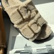 画像5: ●ご予約10倍ポイント対象●【2/27 ご紹介アイテム】Wベルトファーサンダル（予約/6-7月） (5)