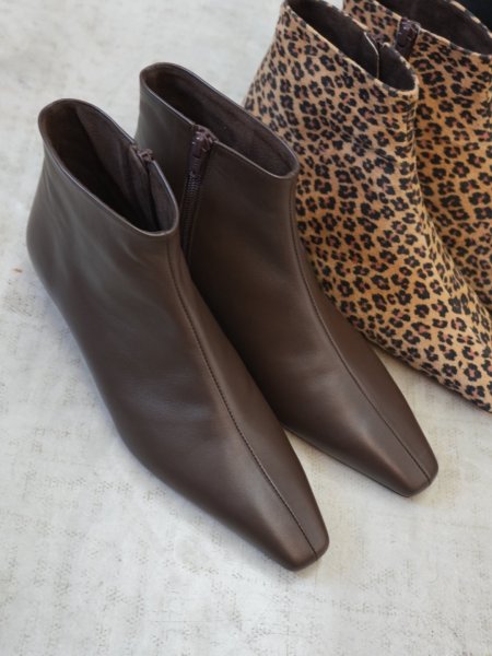 画像5: ●ご予約10倍ポイント対象●【2/27 ご紹介アイテム】美シルエット!!スクエアトゥショートブーツ（予約/9-10月） (5)