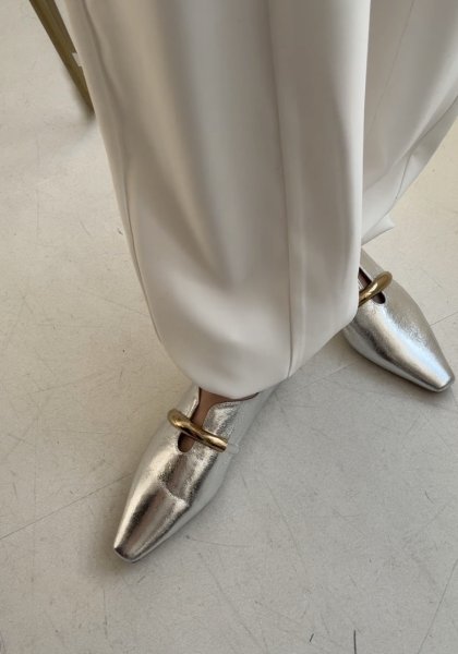 画像7: ●メーカー在庫限り●【3/5 動画ご紹介アイテム】●メタルモチーフ2WAYバブーシュパンプス（メーカー確認後確保） (7)