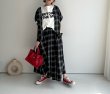 画像8: ●ご予約5倍ポイント対象●生産枠限り●【3/7 LIVEアイテム】●タックデザインチェックスカート（メーカー確認後確保）（予約/6月） (8)