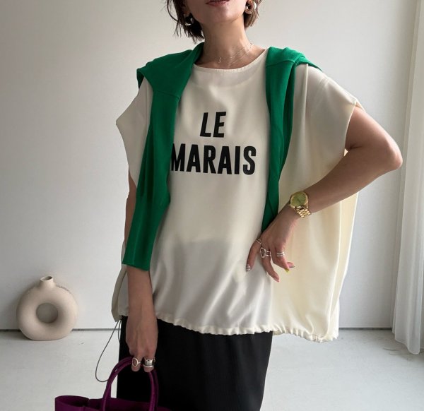 画像10: ●ご予約5倍ポイント対象●生産枠限り●【3/7 LIVEアイテム】●さらさら素材●大人のロゴトップス（メーカー確認後確保）（予約/5月） (10)