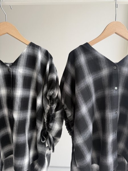 画像5: ●ご予約5倍ポイント対象●生産枠限り●【3/7 LIVEアイテム】●ドルマンスリーブチェックシャツ（メーカー確認後確保）（予約/6月） (5)