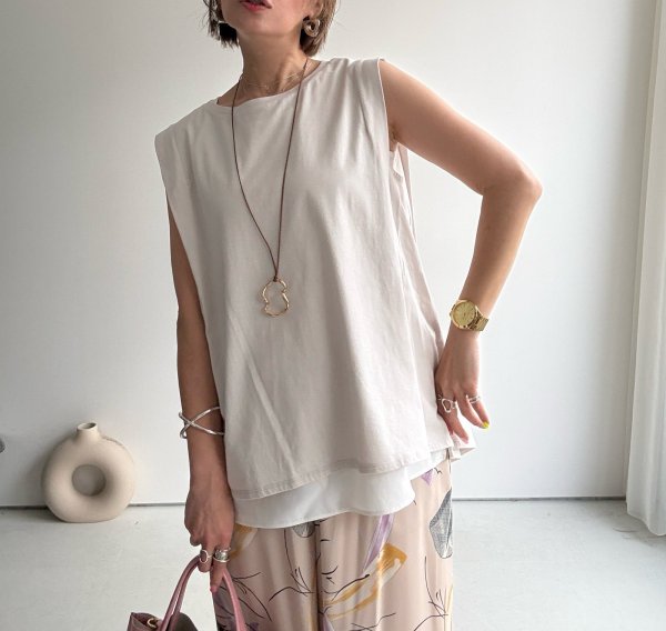 画像5: ●ご予約5倍ポイント対象●生産枠限り●【3/7 LIVEアイテム】●タックスリーブ前後差トップス（メーカー確認後確保）（予約/5月） (5)