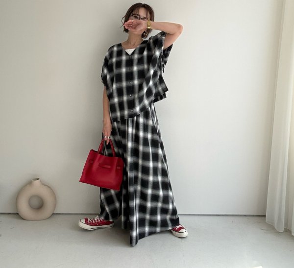 画像7: ●ご予約5倍ポイント対象●生産枠限り●【3/7 LIVEアイテム】●ドルマンスリーブチェックシャツ（メーカー確認後確保）（予約/6月） (7)