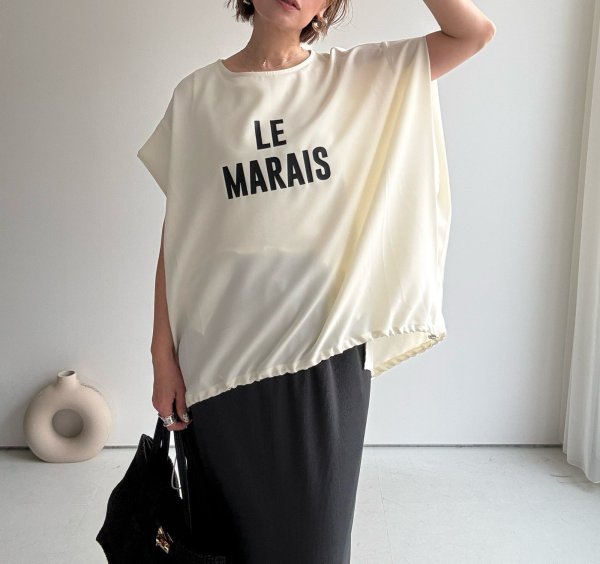 画像1: ●ご予約5倍ポイント対象●生産枠限り●【3/7 LIVEアイテム】●さらさら素材●大人のロゴトップス（メーカー確認後確保）（予約/5月） (1)