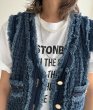 画像2: ●身長問わずおすすめ◎【3/9 LIVEアイテム】●フリンジデニムベスト（メーカー確認後確保） (2)