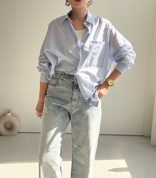 画像14: ●身幅ゆったり【3/9 LIVEアイテム】●スプリングカラーシアーシャツ (14)