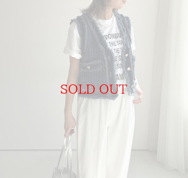 画像5: ●大大大人気‼︎追加生産決定‼︎●身長問わずおすすめ◎【3/9 LIVEアイテム】●フリンジデニムベスト（予約/4） (5)
