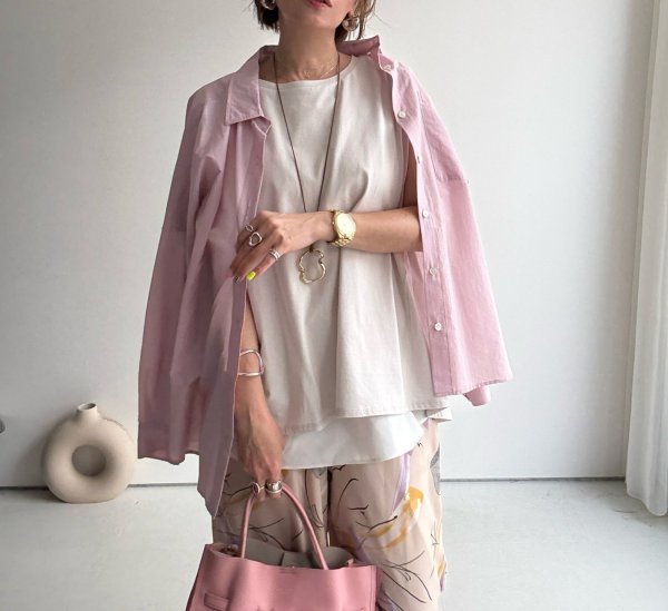 画像15: ●身幅ゆったり【3/9 LIVEアイテム】●スプリングカラーシアーシャツ (15)