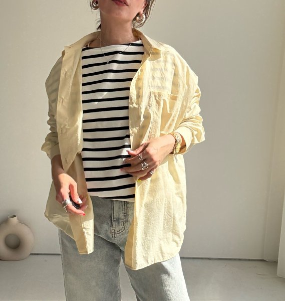 画像10: ●身幅ゆったり【3/9 LIVEアイテム】●スプリングカラーシアーシャツ (10)