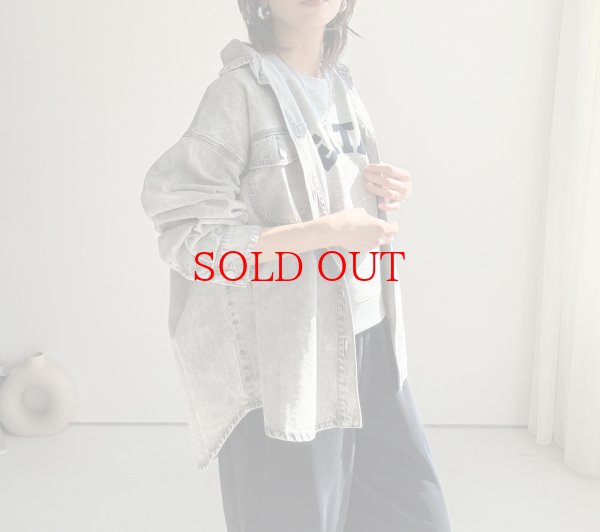 画像5: ●数量限定!！【3/11 LIVEアイテム】●デニムシャツライクジャケット（グレー） (5)