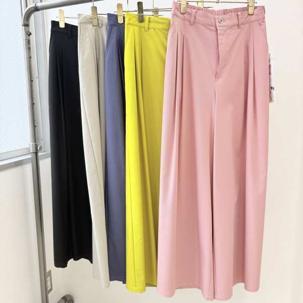 画像1: ●ご予約5倍ポイント対象●【3/13 ayane LIVEアイテム】●ストレッチツイルワイドパンツ（予約/6月） (1)