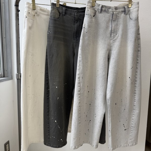 画像1: ●ご予約5倍ポイント対象●【3/13 ayane LIVEアイテム】●バレルレッグデニムパンツ（予約/5-6月） (1)