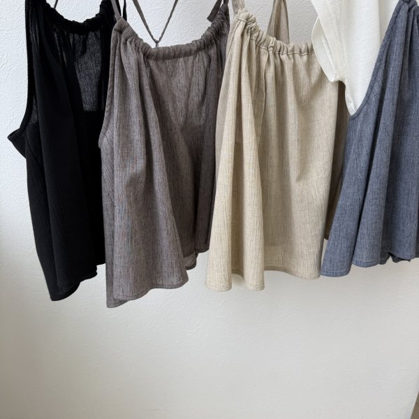 画像2: ●ご予約5 倍ポイント対象●【3/13ayane LIVEアイテム】●リネン混スラブフレアビスチェ（予約/6月） (2)