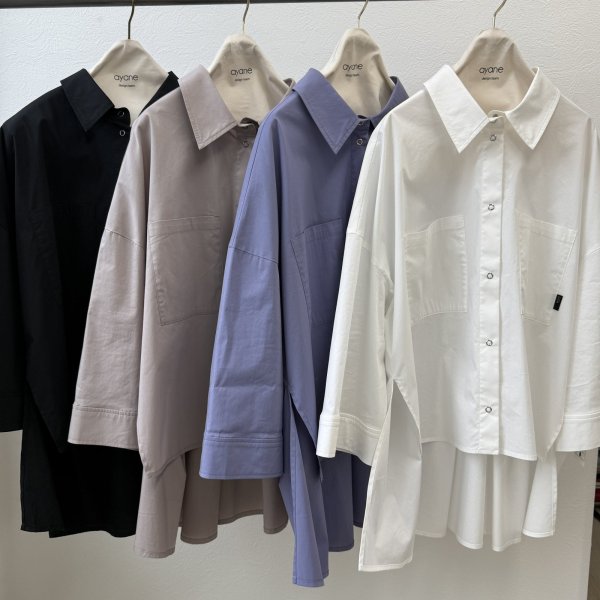 画像1: ●ご予約5倍ポイント対象●【3/13 ayane LIVEアイテム】●前後差ボックスシャツ（予約/6月） (1)