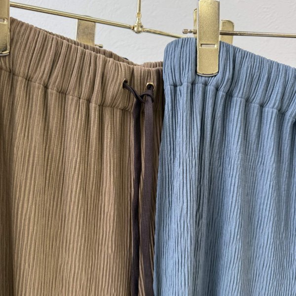 画像3: ●ご予約5倍ポイント対象●【3/13 ayane LIVEアイテム】●リブプリーツワイドパンツ（予約/5-6月） (3)