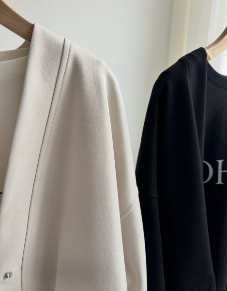 画像2: ●【3/16 LIVEアイテム】●ノーカラーカーデジャケット (2)