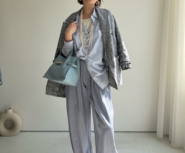 画像5: ●高身長サイズが登場!!●生産枠限り【3/16 LIVEアイテム】●さらさら春夏タックボリュームパンツ（予約） (5)