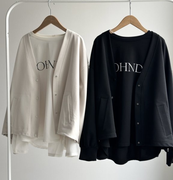 画像1: ●【3/16 LIVEアイテム】●ノーカラーカーデジャケット (1)